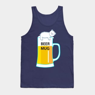 Beer bear beer mug Tank Top